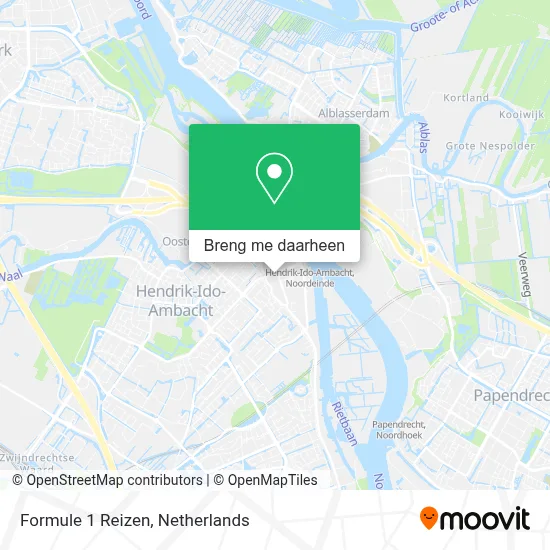 Formule 1 Reizen kaart
