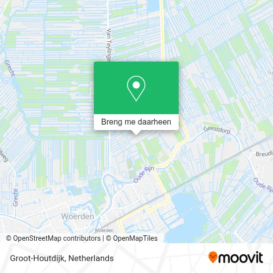 Groot-Houtdijk kaart