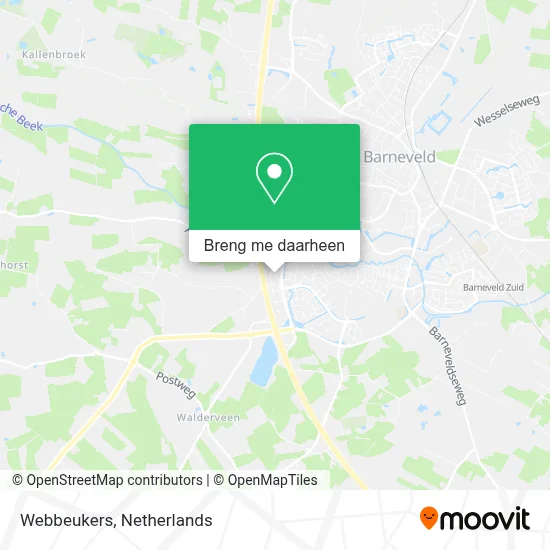 Webbeukers kaart