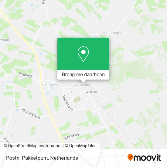 Postnl Pakketpunt kaart