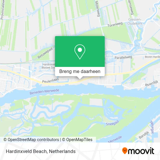 Hardinxveld Beach kaart