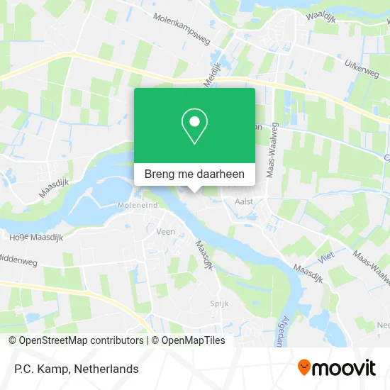 P.C. Kamp kaart