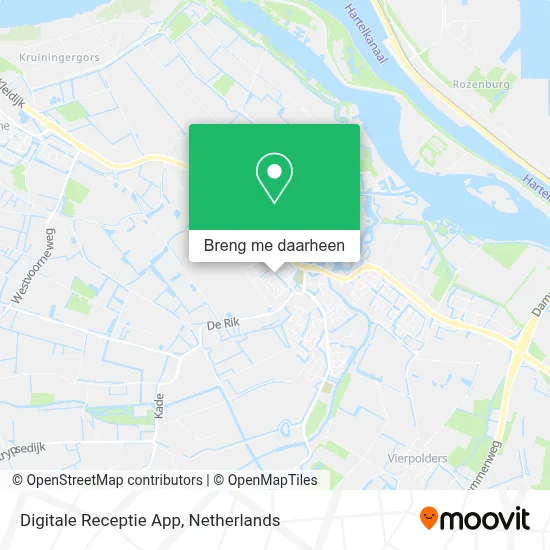 Digitale Receptie App kaart