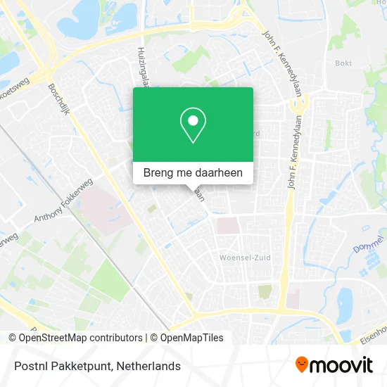 Postnl Pakketpunt kaart