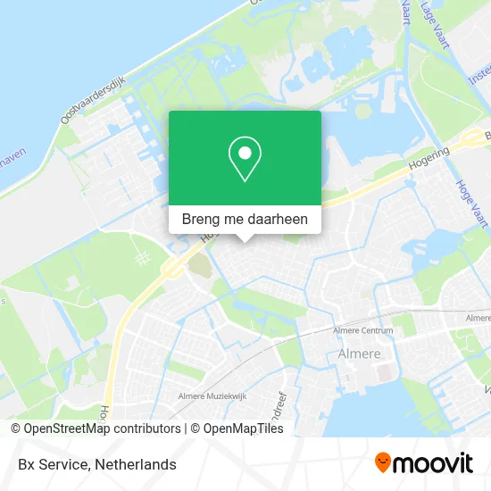 Bx Service kaart