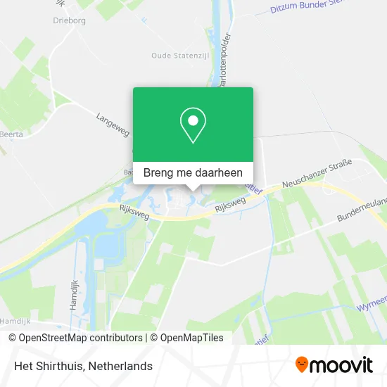 Het Shirthuis kaart