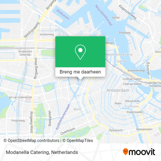 Modanella Catering kaart