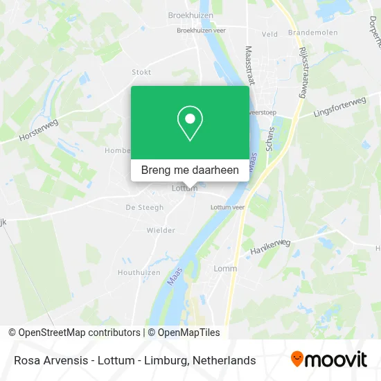 Rosa Arvensis - Lottum - Limburg kaart
