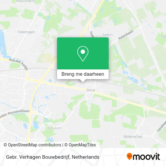 Gebr. Verhagen Bouwbedrijf kaart