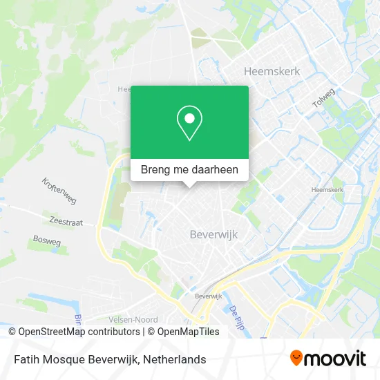 Fatih Mosque Beverwijk kaart