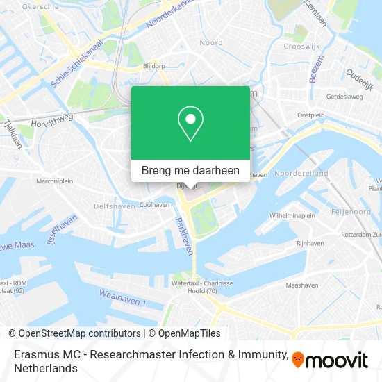 Erasmus MC - Researchmaster Infection & Immunity kaart