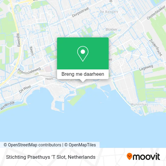 Stichting Praethuys 'T Slot kaart