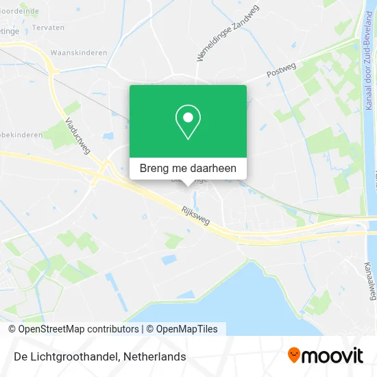 De Lichtgroothandel kaart