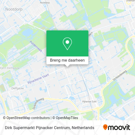 Dirk Supermarkt Pijnacker Centrum kaart