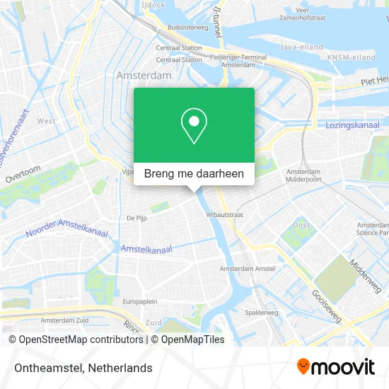 Ontheamstel kaart