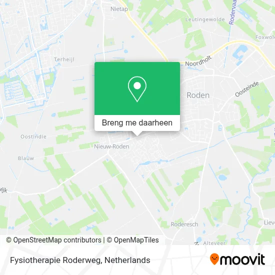 Fysiotherapie Roderweg kaart
