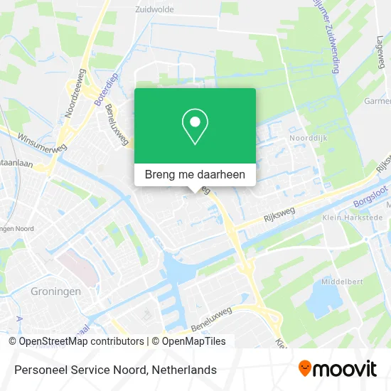 Personeel Service Noord kaart