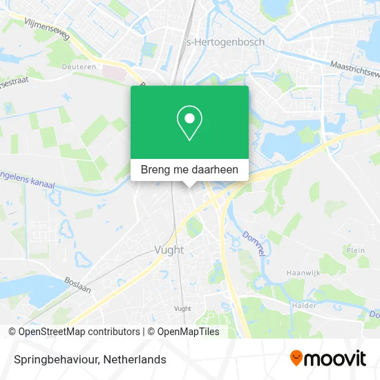 Springbehaviour kaart