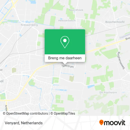 Venyard kaart