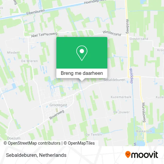 Sebaldeburen kaart