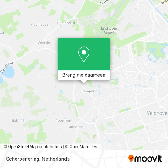 Scherpenering kaart