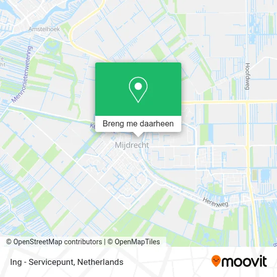 Ing - Servicepunt kaart