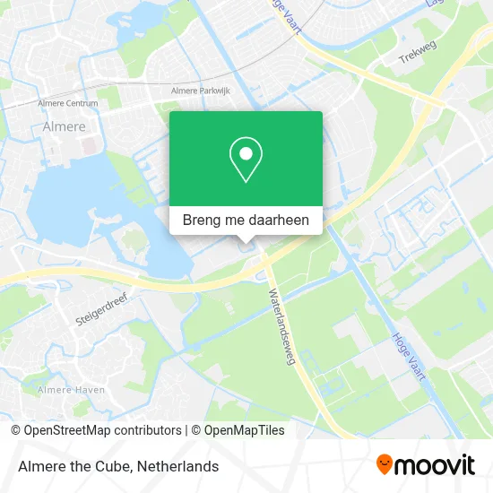Almere the Cube kaart