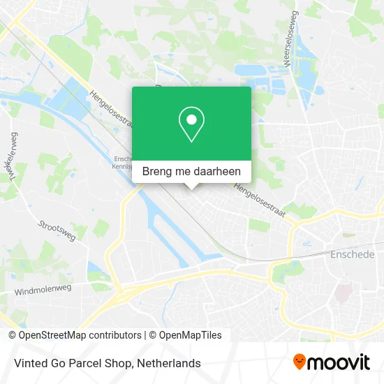 Vinted Go Parcel Shop kaart