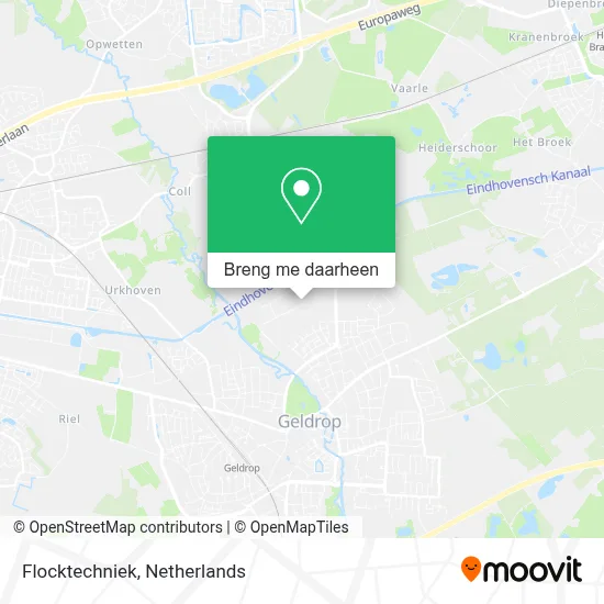 Flocktechniek kaart