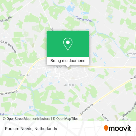 Podium Neede kaart