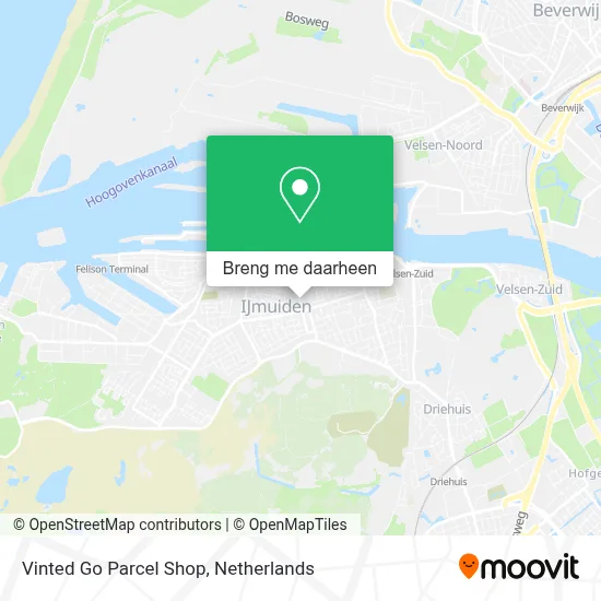 Vinted Go Parcel Shop kaart
