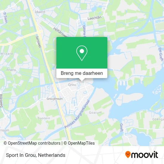 Sport In Grou kaart