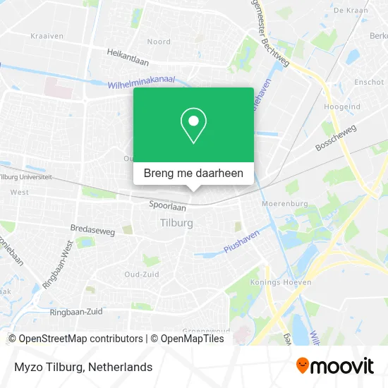 Myzo Tilburg kaart