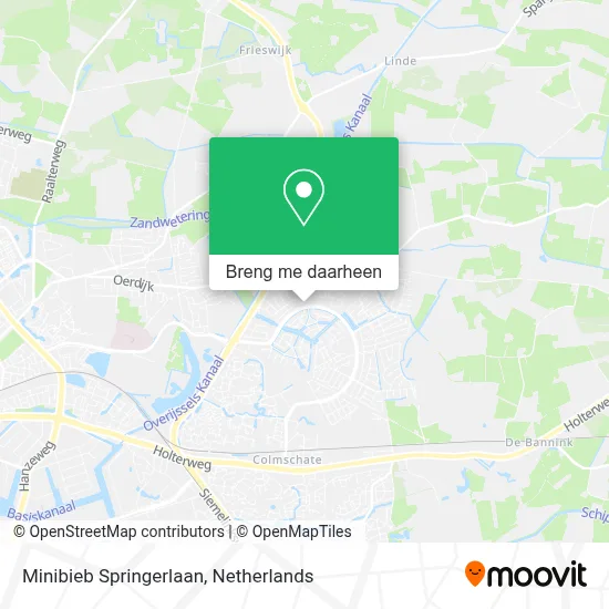 Minibieb Springerlaan kaart