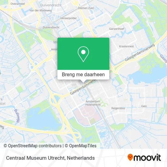 Centraal Museum Utrecht kaart