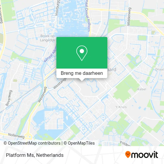 Platform Ms kaart