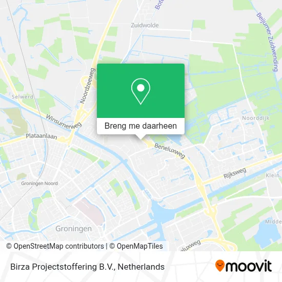 Birza Projectstoffering B.V. kaart