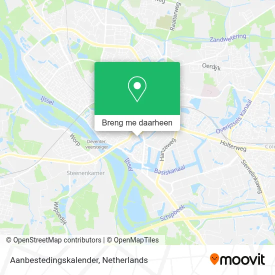 Aanbestedingskalender kaart