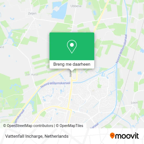 Vattenfall Incharge kaart