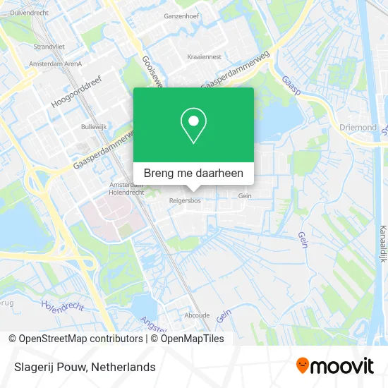 Slagerij Pouw kaart