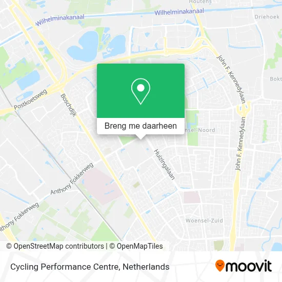 Cycling Performance Centre kaart