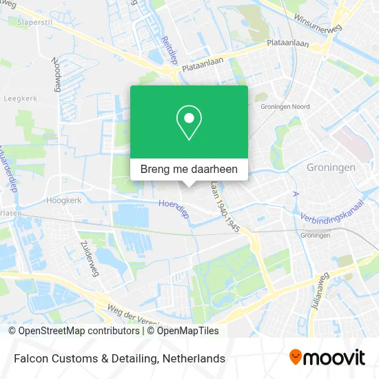 Falcon Customs & Detailing kaart
