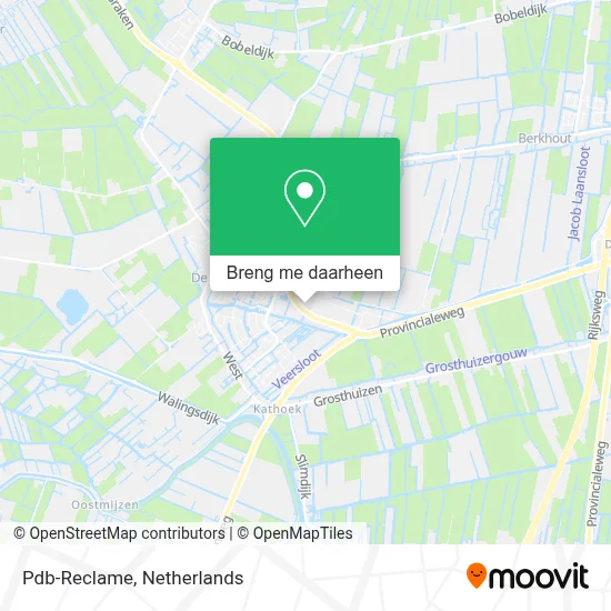Pdb-Reclame kaart