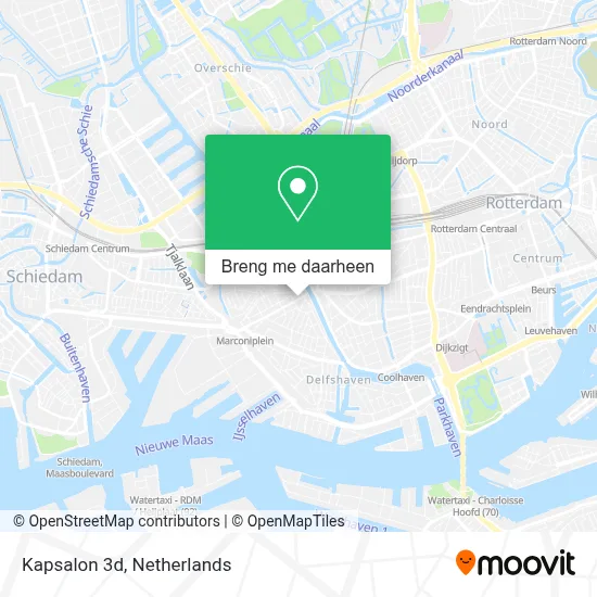Kapsalon 3d kaart