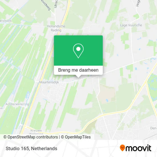Studio 165 kaart