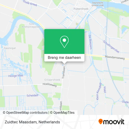 Zuidtec Maasdam kaart