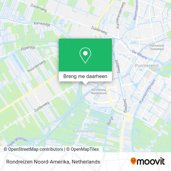 Rondreizen Noord-Amerika kaart