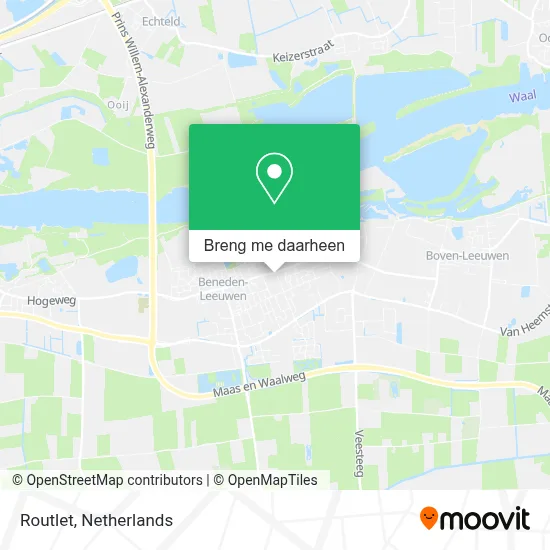 Routlet kaart