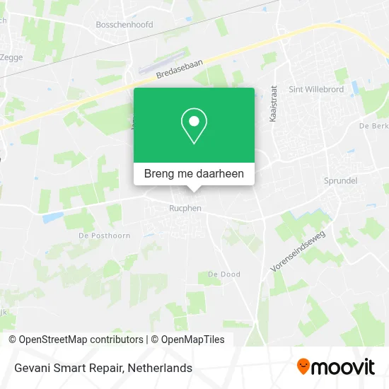 Gevani Smart Repair kaart