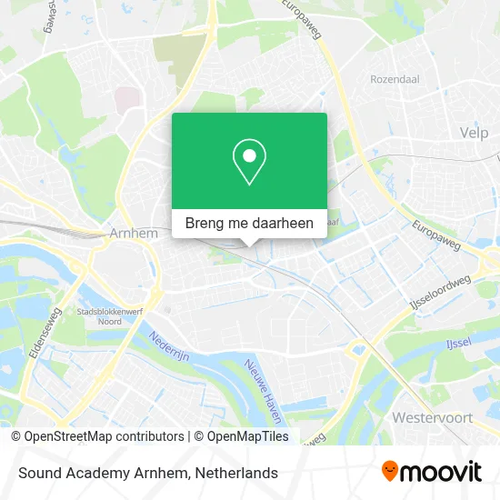 Sound Academy Arnhem kaart